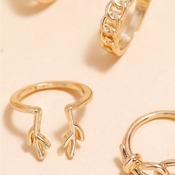 10 PCS Gold Knuckle Ring Set - Picture 4 of 5